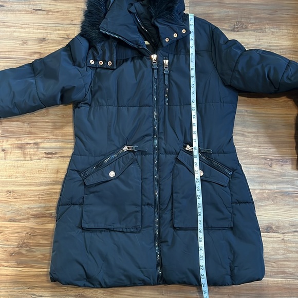 Xoxo Vegan Fur Trimmed Winter Coat - Picture 11 of 14